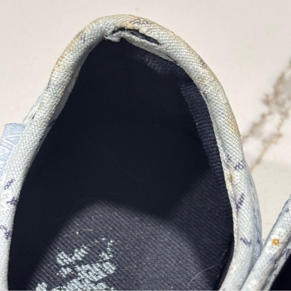 VANS Women’s Blue Floral Athletic Fashion Sneakers Skate Shoes Size 7.5 Daisies - Picture 10 of 12